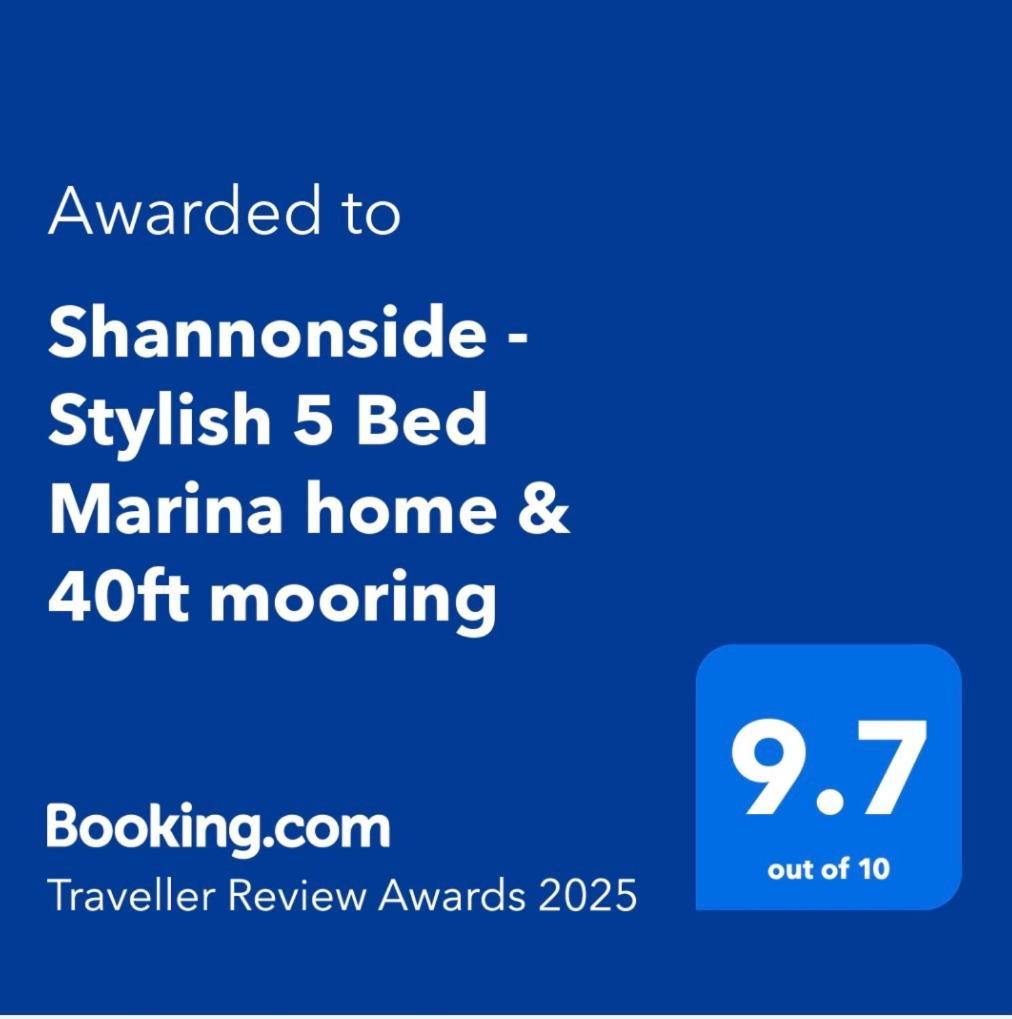 Shannonside - Stylish 5 Bed Marina Home & 40Ft Mooring Termonbarry Экстерьер фото